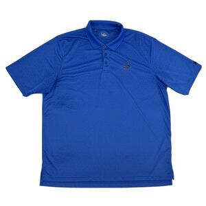 Under Armour Shirt Men's XL Blue Geometric HeatGear‎ Short Sleeve Polo Pinehurst
